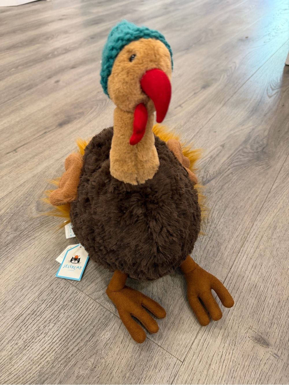 Jellycat Theo Turkey Plush Thanksgiving Fall HTF Retired with Tags
